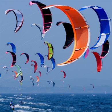 Kite eller windsurfing