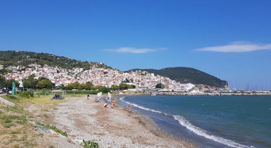 Skopelos Port beach