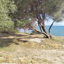 Foto de Mesimvria Zoni beach rodeado por montanhas