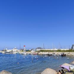 Foto di Turgutreis beach e l'insediamento