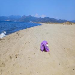 Foto di Pamucak beach - luogo popolare tra gli intenditori del relax