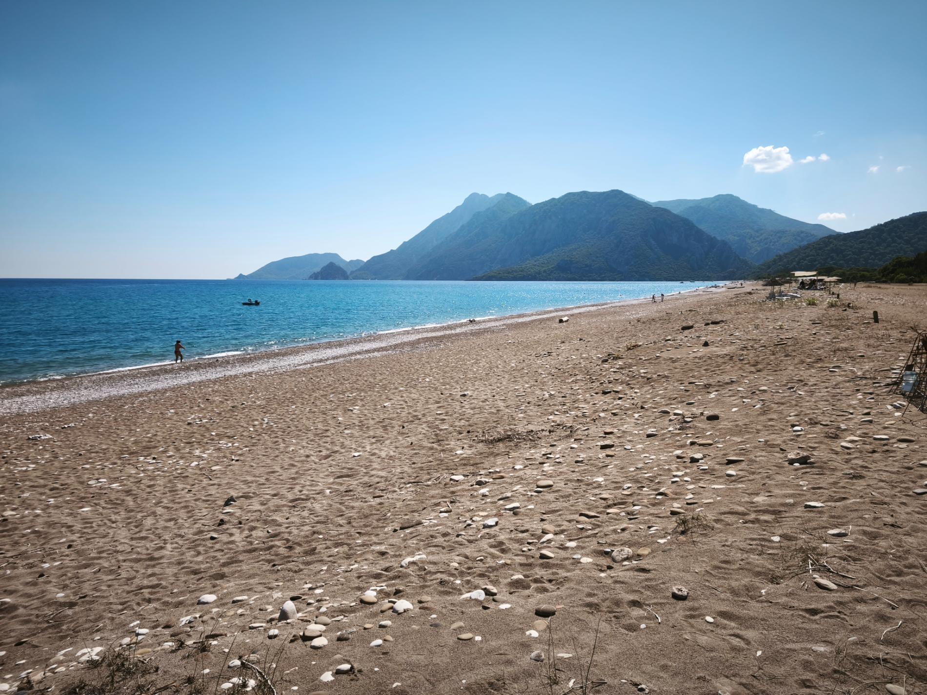 Foto van Olimpos Plaji en zijn prachtige landschap